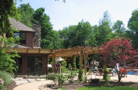 Backyard Pergola, Cedar, Pergola, Pergolas Western Cedar, a nice large Pergola