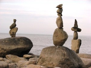 Playing on the shores of Lake Michigan