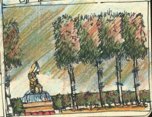 garden design, rendering, landscape rendering