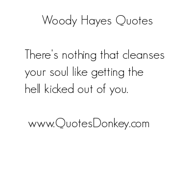 Coach Hayes on Losing