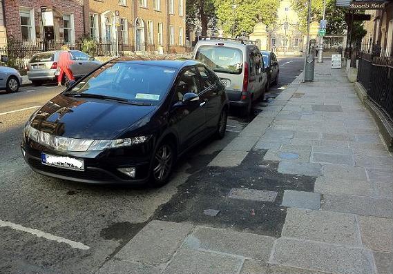 before of the sidewalk